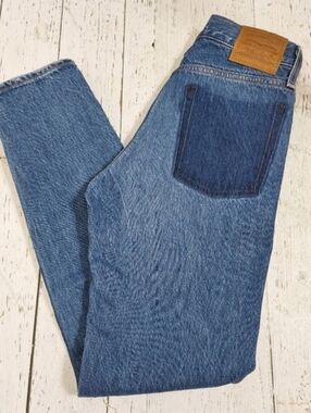 Levi's Wedgie Button fly Tapered Jeans Size 24 Removed Back Pockets​​